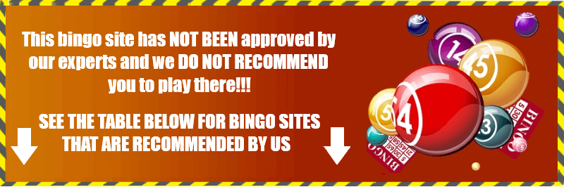 Caution! Not Approved Bingo Site