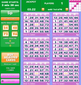 Hearts Bingo offers 90 ball, 75 ball, 52 cards, and progressive jackpot bingo games.