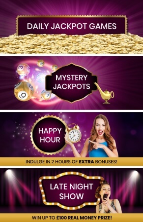 T-Rex Bingo has amazing daily jackpot games for you to enjoy.