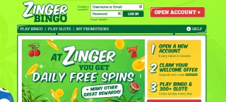 Review of Zinger Bingo's games, bonuses and services